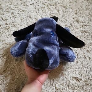 Lucy's Toys Anniston, AL Blue & Black Dog Plush Stuffed Animal Toy